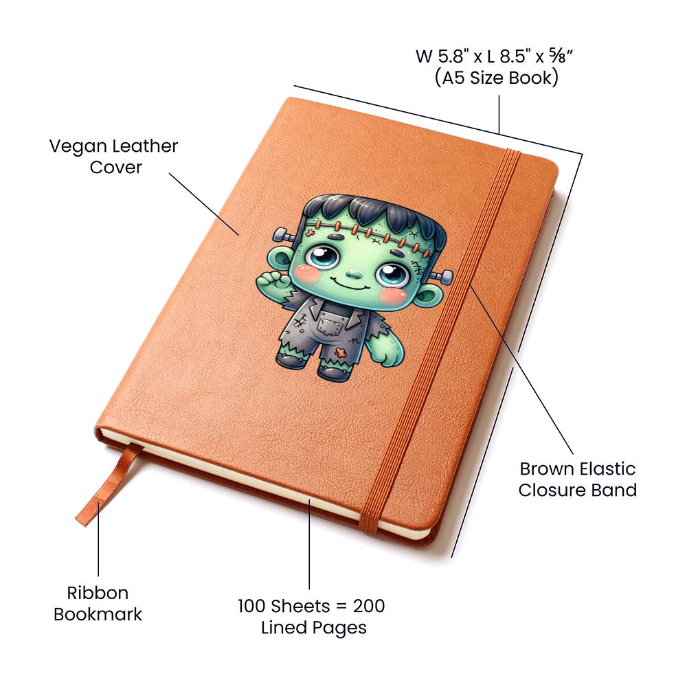 Cute Halloween Sticker 077 - Vegan Leather Journal