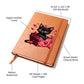Valentine's Day Black Cat 040 - Vegan Leather Journal