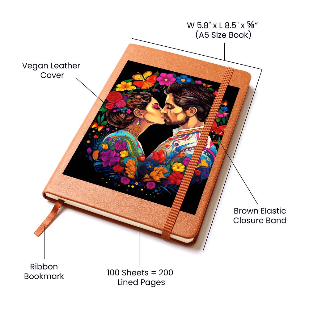 Valentine's Day Art 371 - Vegan Leather Journal