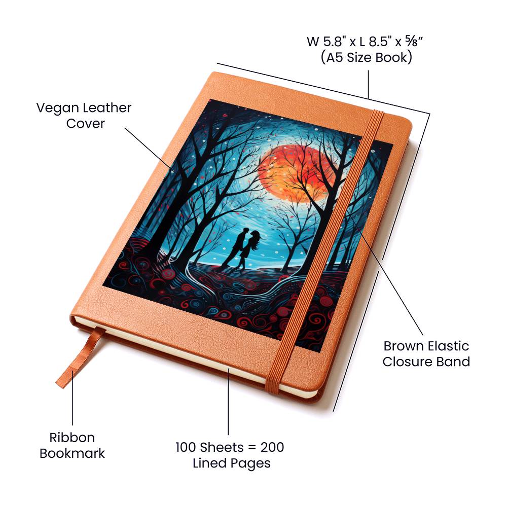 Valentine's Day Art 291 - Vegan Leather Journal