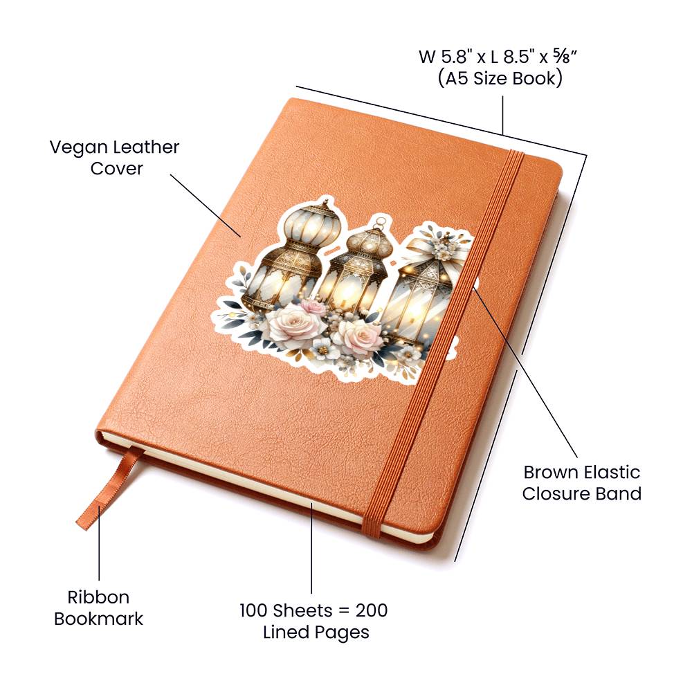 Luxury Wedding Decor Sticker 019 - Vegan Leather Journal