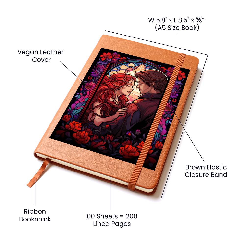 Valentine's Day Art 321 - Vegan Leather Journal