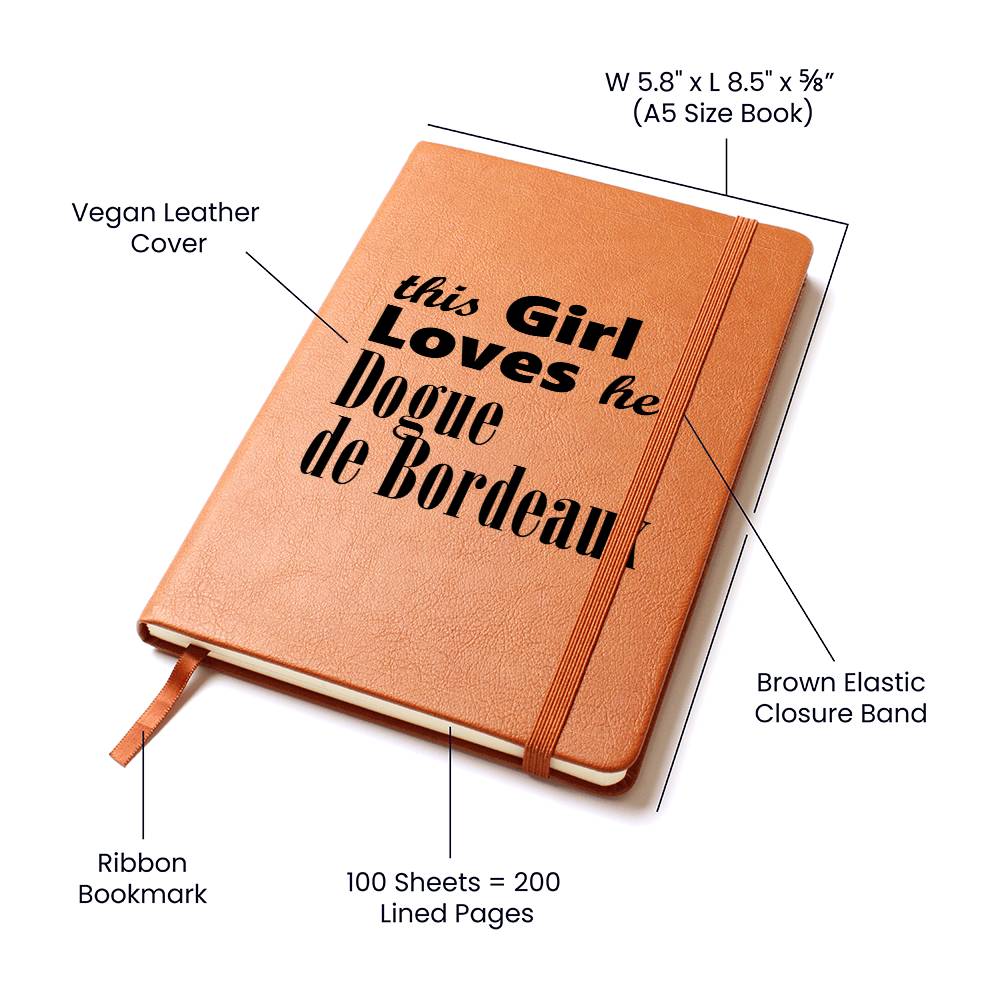 Dogue de Bordeaux - Vegan Leather Journal