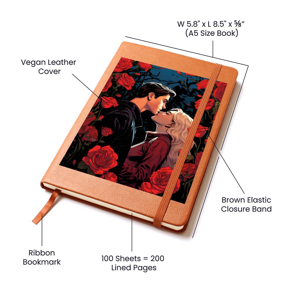 Valentine's Day Art 419 - Vegan Leather Journal