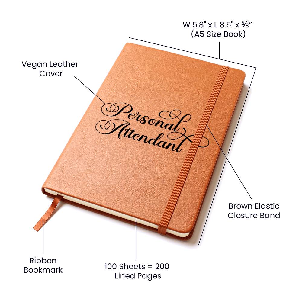 Personal Attendant - Vegan Leather Journal