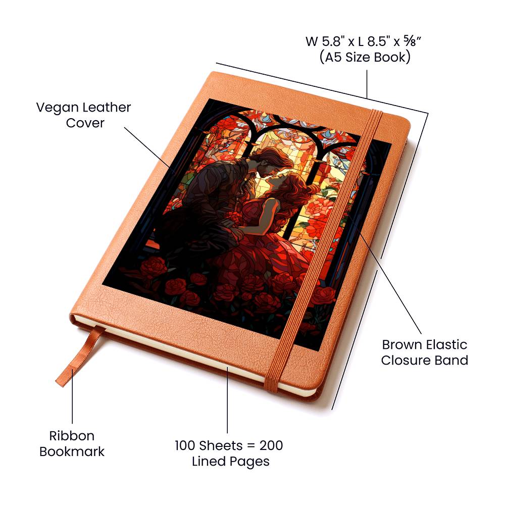 Valentine's Day Art 296 - Vegan Leather Journal