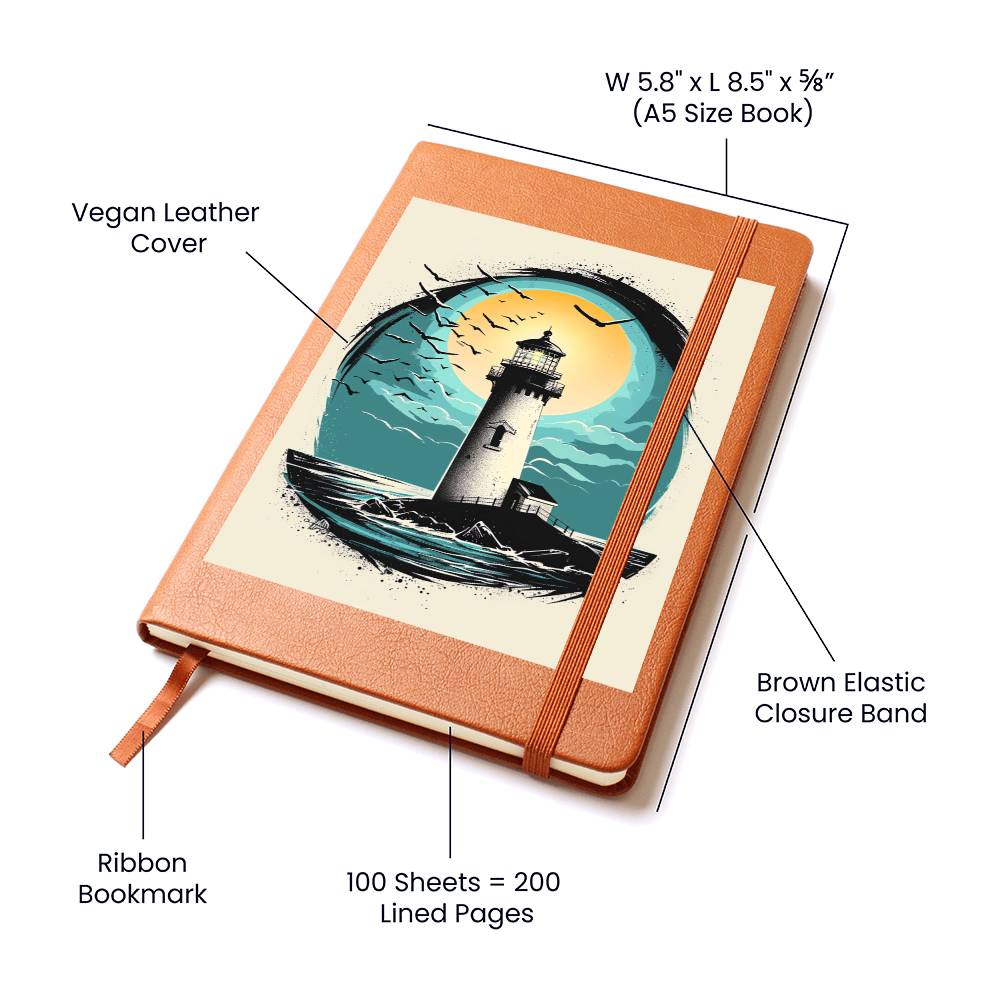 Minimalist BOHO Art 070 - Vegan Leather Journal
