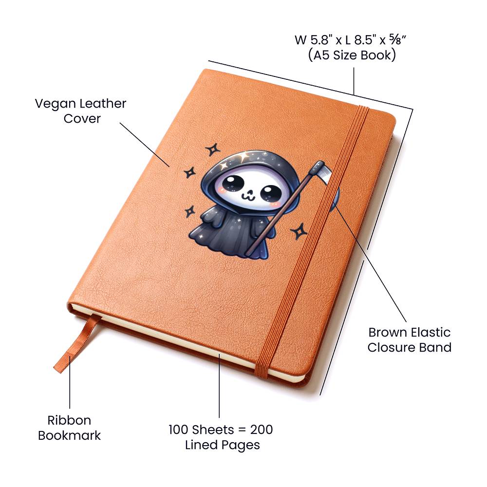 Cute Halloween Sticker 062 - Vegan Leather Journal
