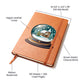 Watercolor Christmas Snow Globe 038 - Vegan Leather Journal