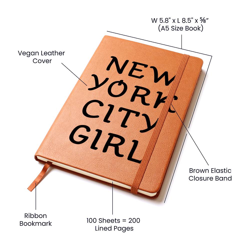 New York City Girl - Vegan Leather Journal