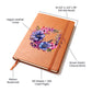 Floral Flower Wreath 035 - Vegan Leather Journal