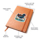Cute Moorhen sticker 96 - Vegan Leather Journal