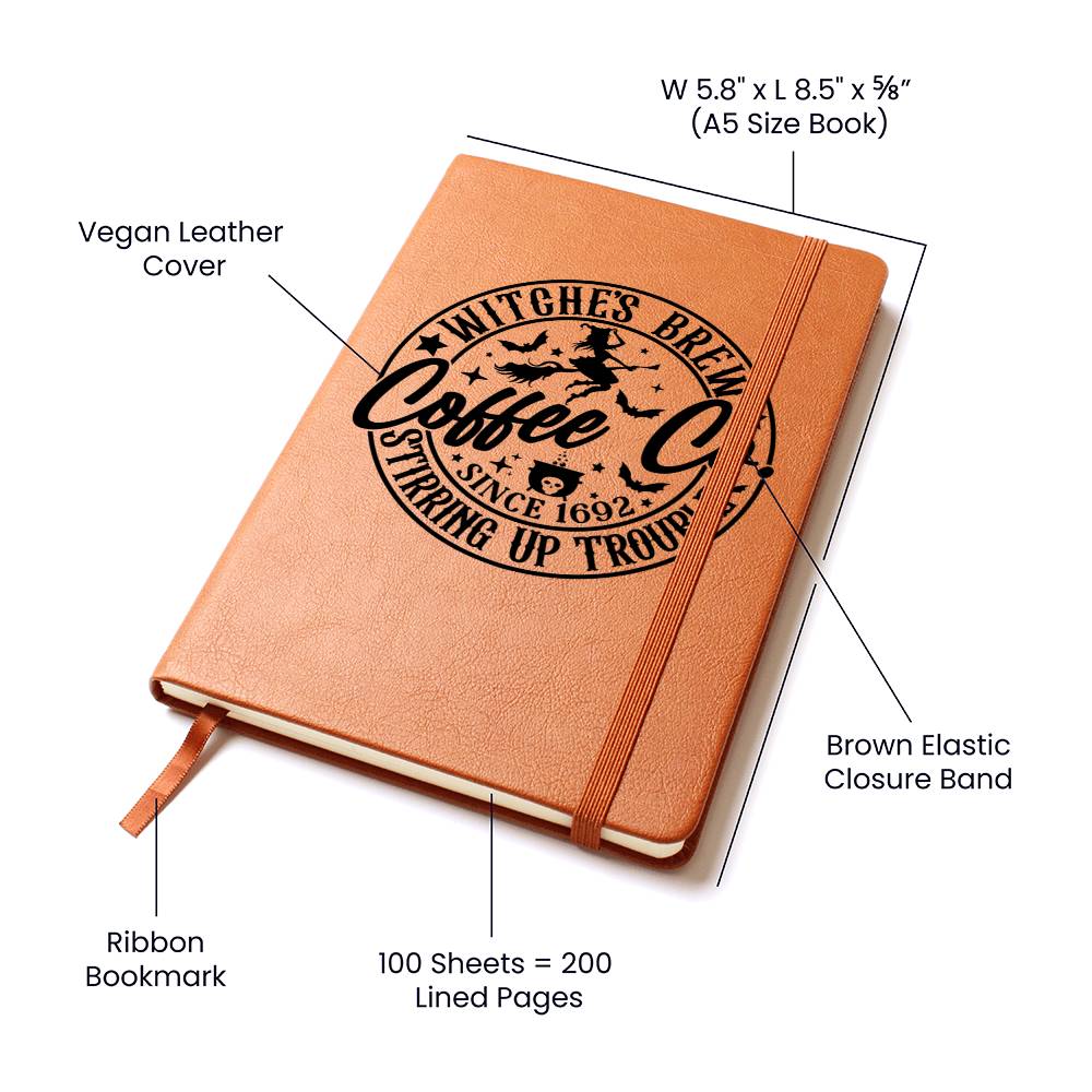 Vintage Halloween Signs 29 - Vegan Leather Journal