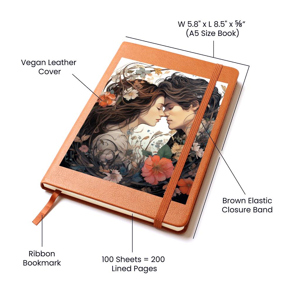 Valentine's Day Art 373 - Vegan Leather Journal
