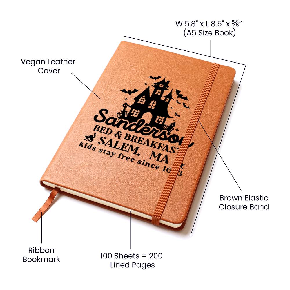 Vintage Halloween Signs 27 - Vegan Leather Journal