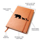 Mama Bear With 2 Cubs - Vegan Leather Journal