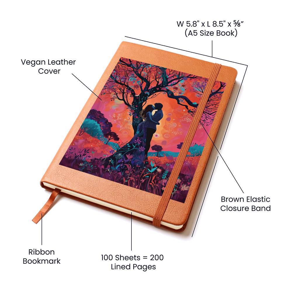 Valentine's Day Art 427 - Vegan Leather Journal