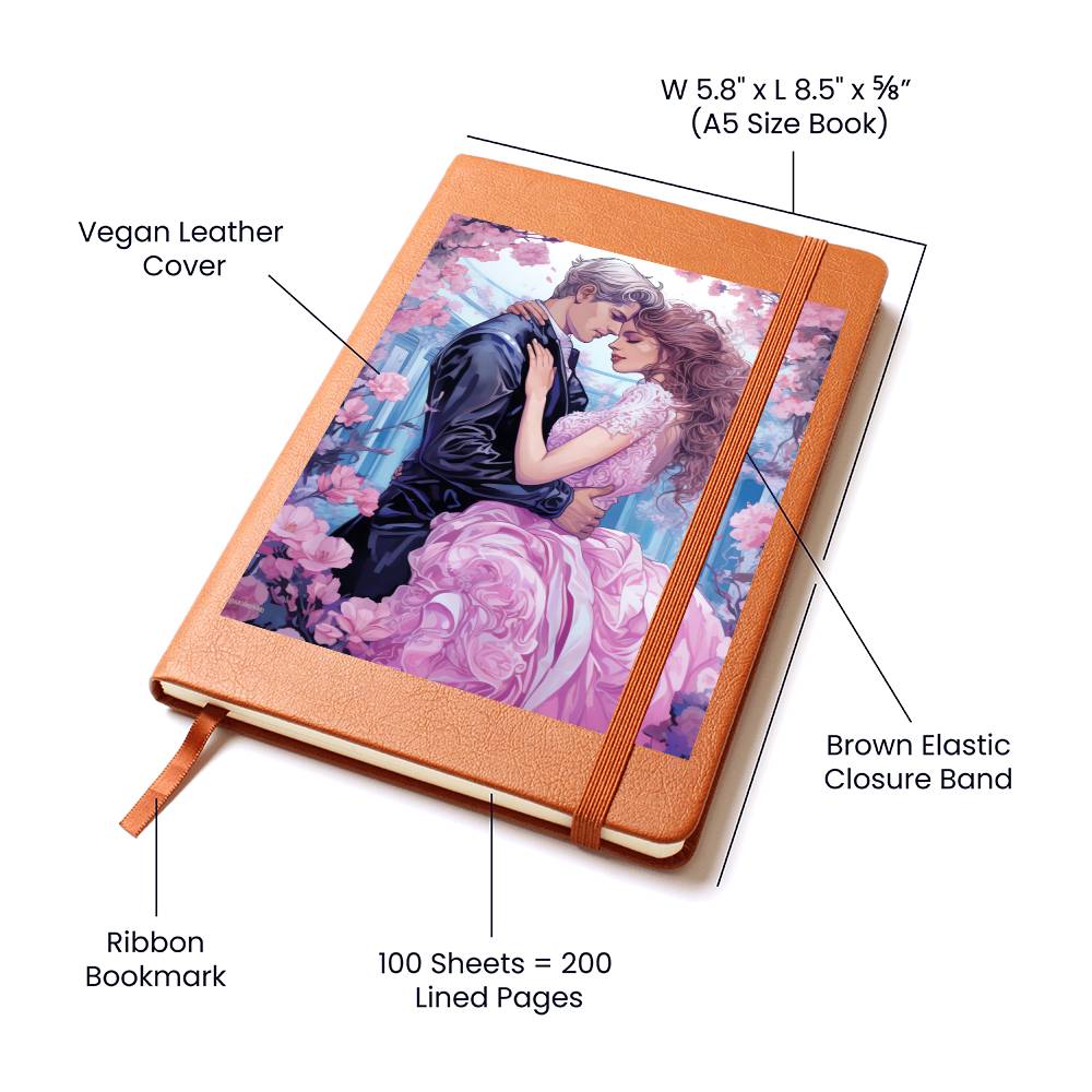 Valentine's Day Art 118 - Vegan Leather Journal