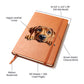 Rhodesian Ridgeback Peeking - Vegan Leather Journal