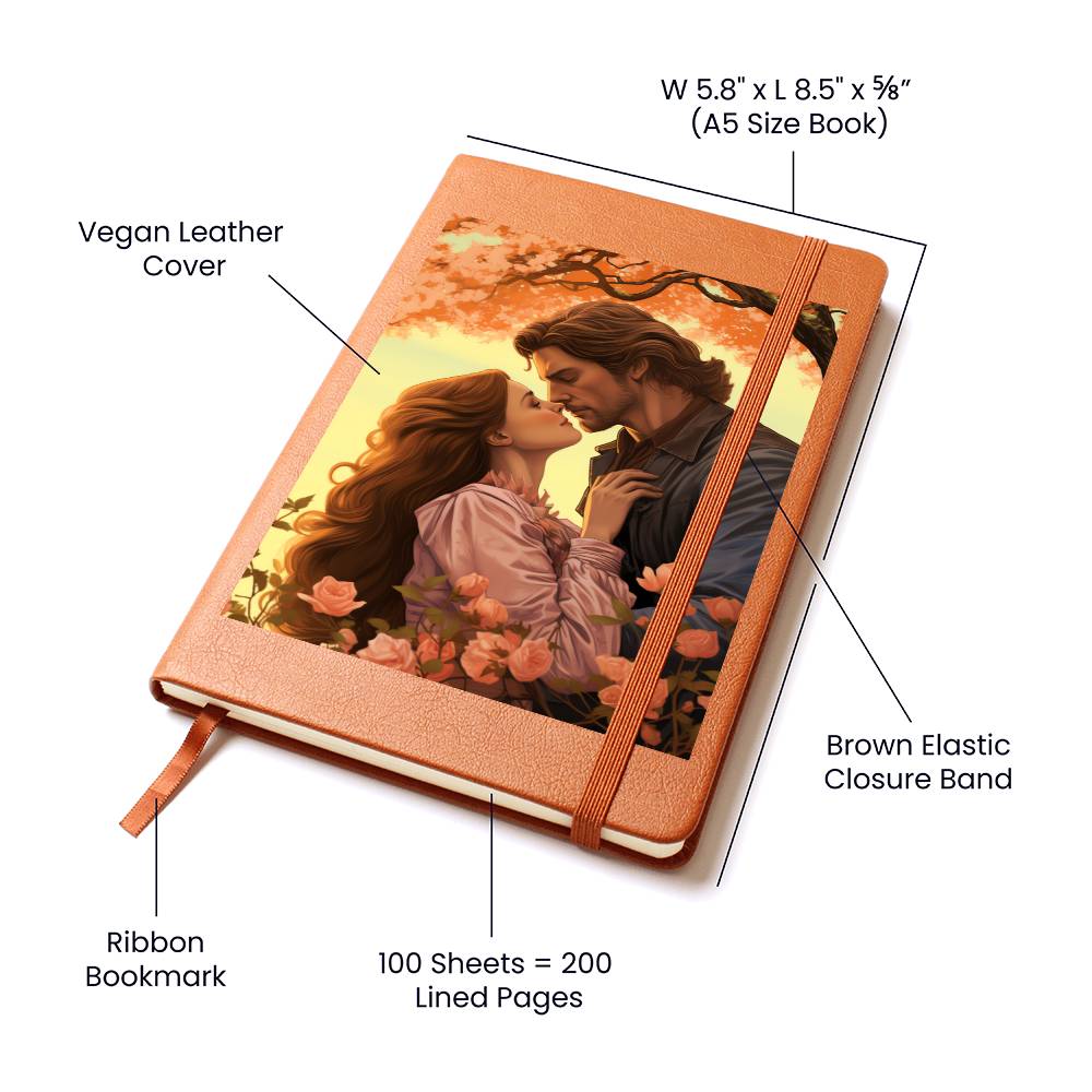Valentine's Day Art 018 - Vegan Leather Journal