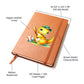 Colorful Baby Dinosaur 088 - Vegan Leather Journal