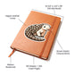 Cute Pangolin sticker 119 - Vegan Leather Journal