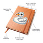 Cute Swan sticker 185 - Vegan Leather Journal