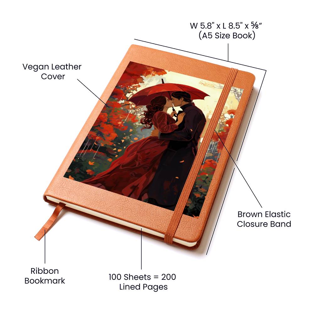 Valentine's Day Art 158 - Vegan Leather Journal