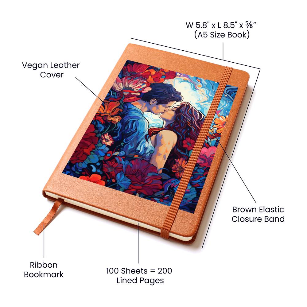Valentine's Day Art 081 - Vegan Leather Journal