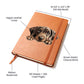 Plott Hound Peeking - Vegan Leather Journal