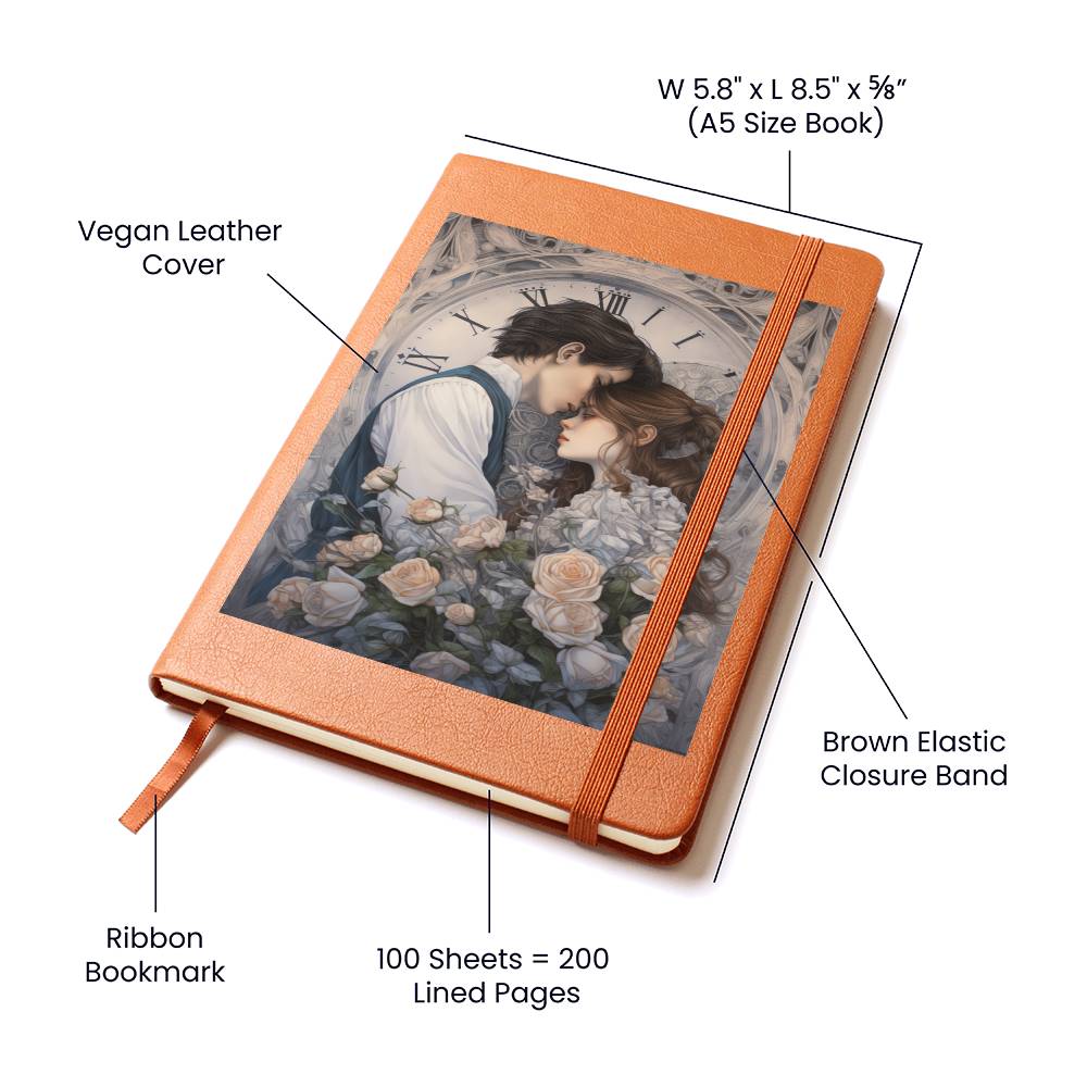 Valentine's Day Art 461 - Vegan Leather Journal