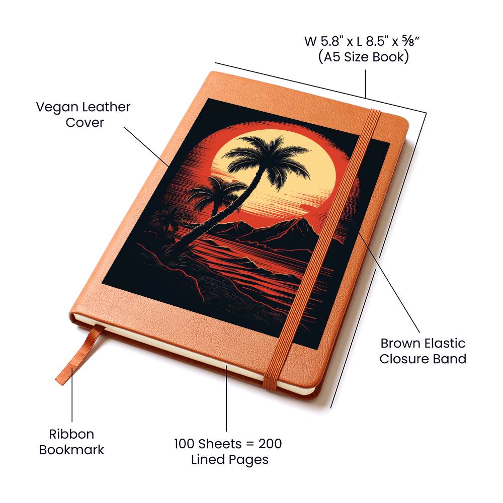 Minimalist BOHO Art 118 - Vegan Leather Journal