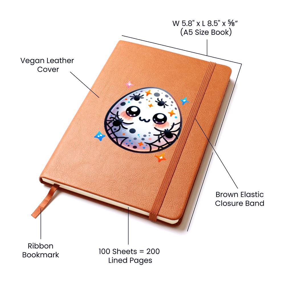 Cute Halloween Sticker 047 - Vegan Leather Journal