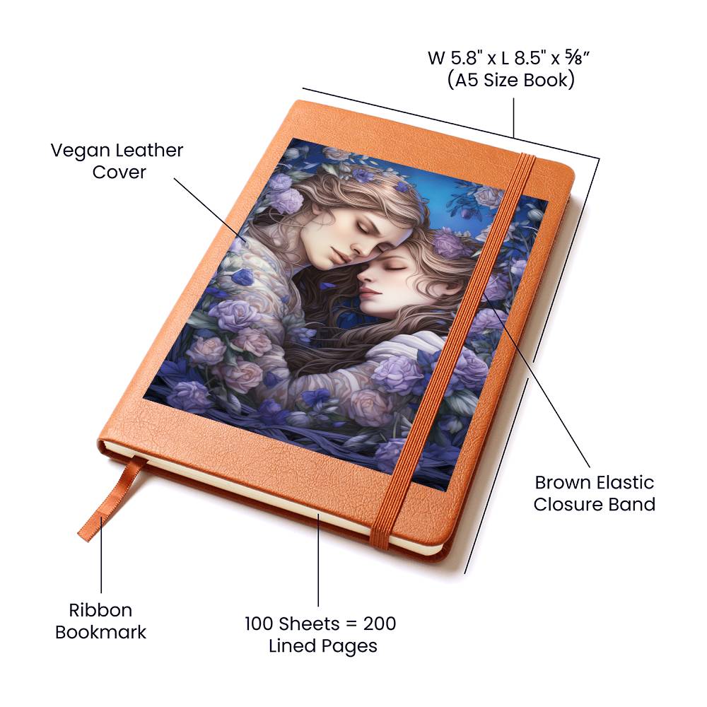 Valentine's Day Art 197 - Vegan Leather Journal