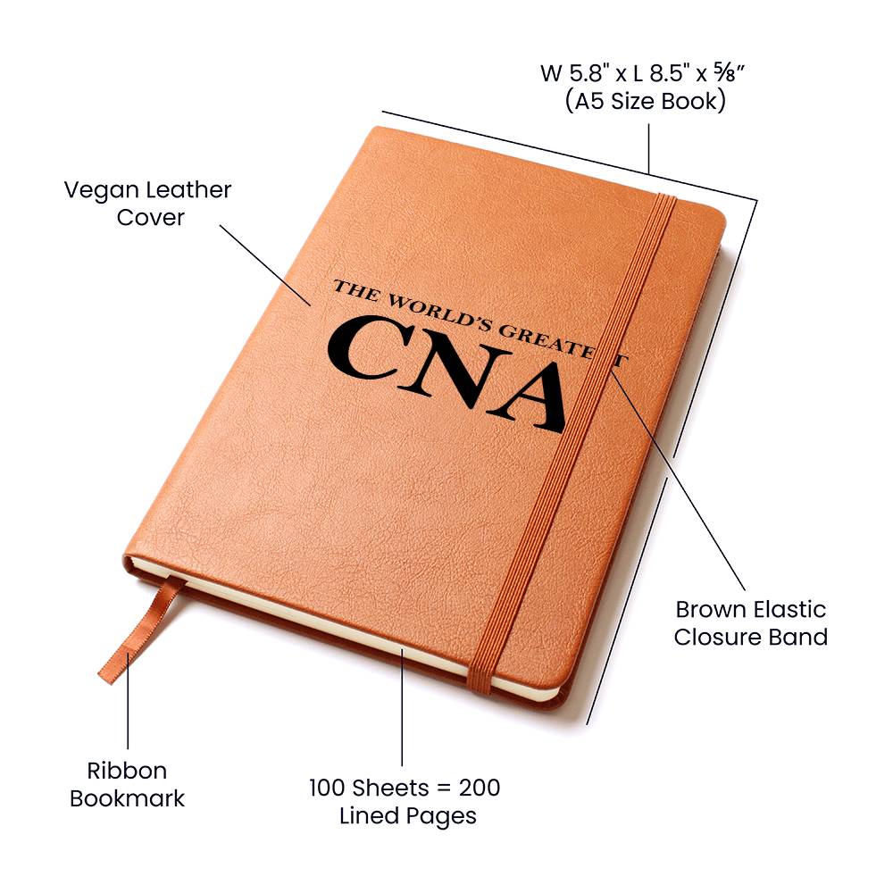 World's Greatest CNA - Vegan Leather Journal