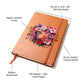 Floral Flower Wreath 149 - Vegan Leather Journal