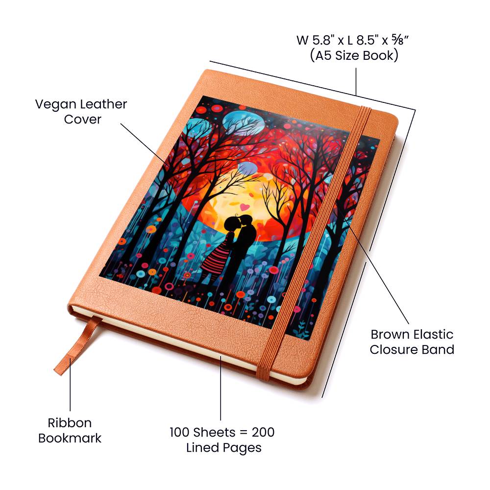 Valentine's Day Art 011 - Vegan Leather Journal