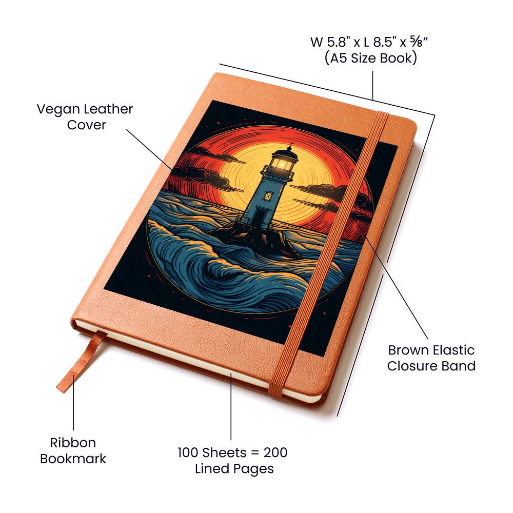 Minimalist BOHO Art 089 - Vegan Leather Journal