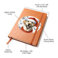 Christmas Dog - Labrador Bulldog  - Vegan Leather Journal