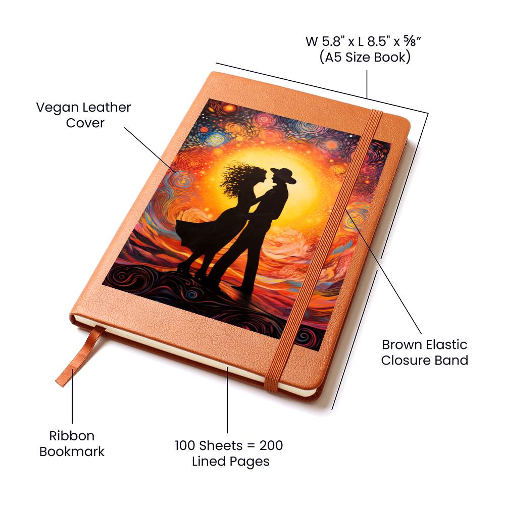 Valentine's Day Art 292 - Vegan Leather Journal