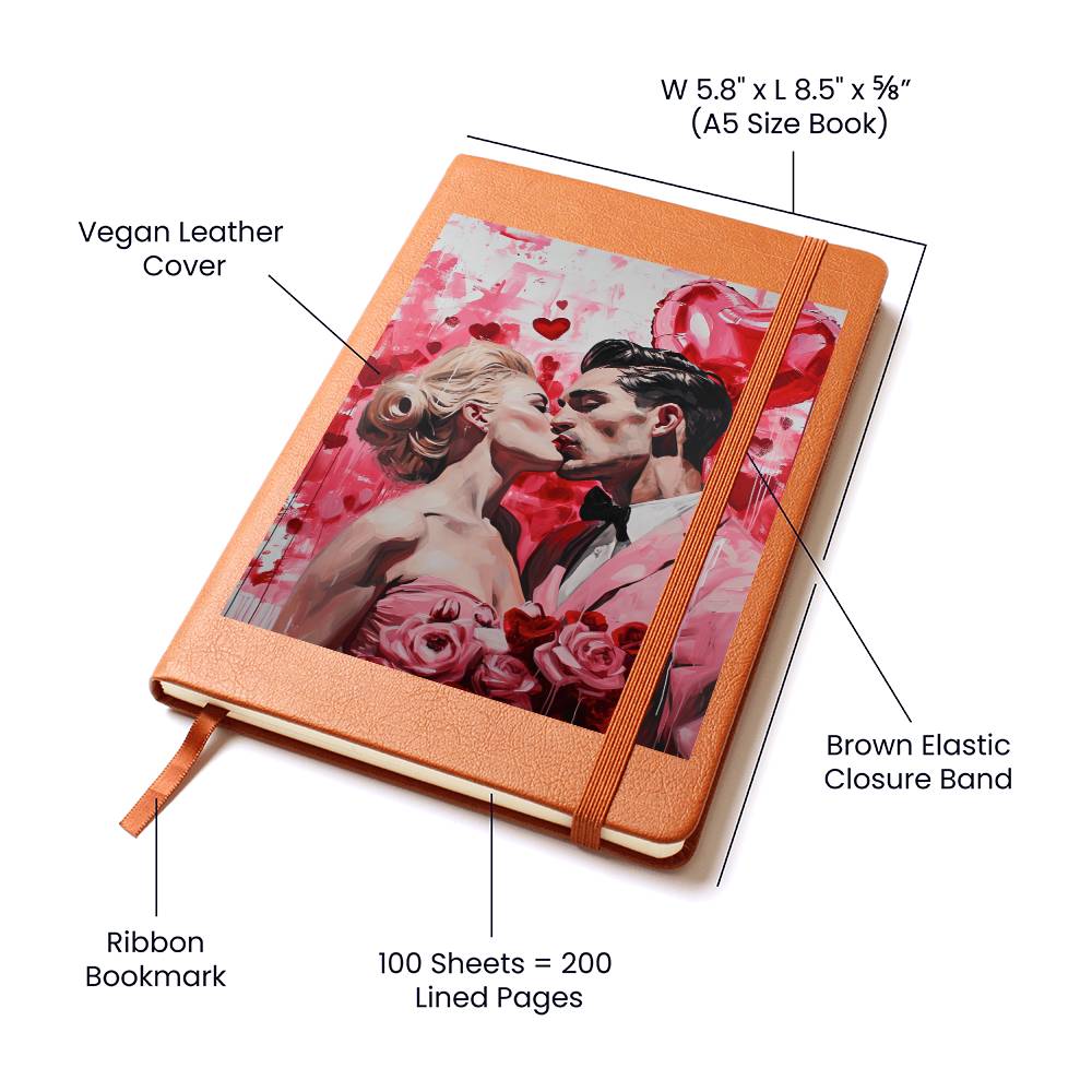 Valentine's Day Art 126 - Vegan Leather Journal