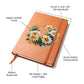 Floral Flower Wreath 141 - Vegan Leather Journal