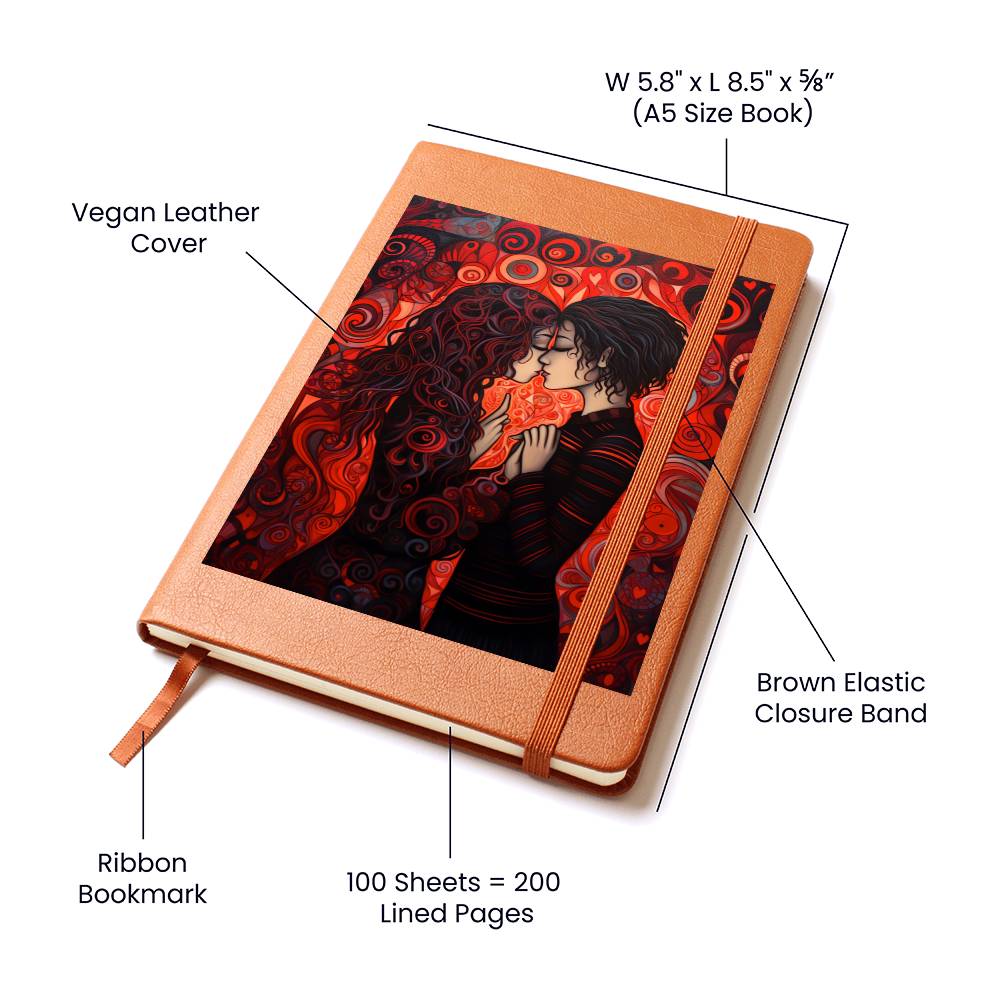 Valentine's Day Art 064 - Vegan Leather Journal
