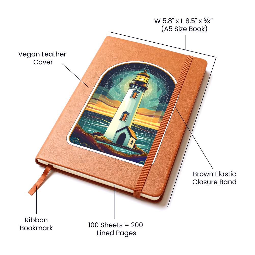 Minimalist BOHO Art 014 - Vegan Leather Journal