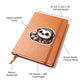 Cute Binturong sticker 01 - Vegan Leather Journal