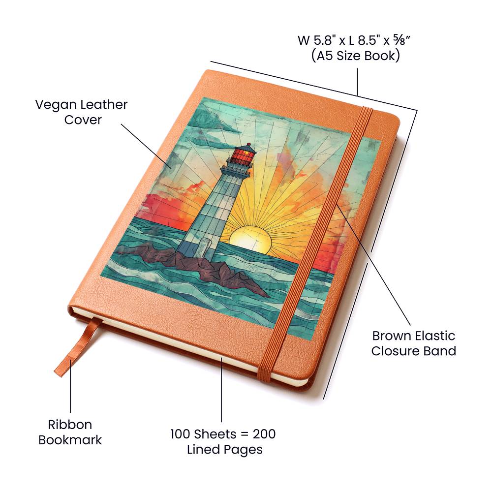 Minimalist BOHO Art 032 - Vegan Leather Journal