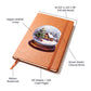 Watercolor Christmas Snow Globe 032 - Vegan Leather Journal