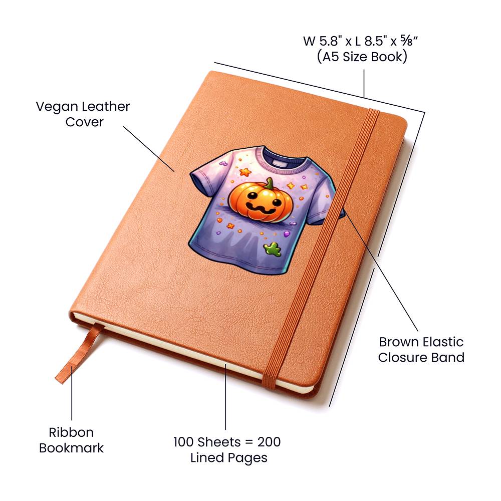Cute Halloween Sticker 009 - Vegan Leather Journal
