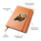 Cute kakapo sticker 76 - Vegan Leather Journal
