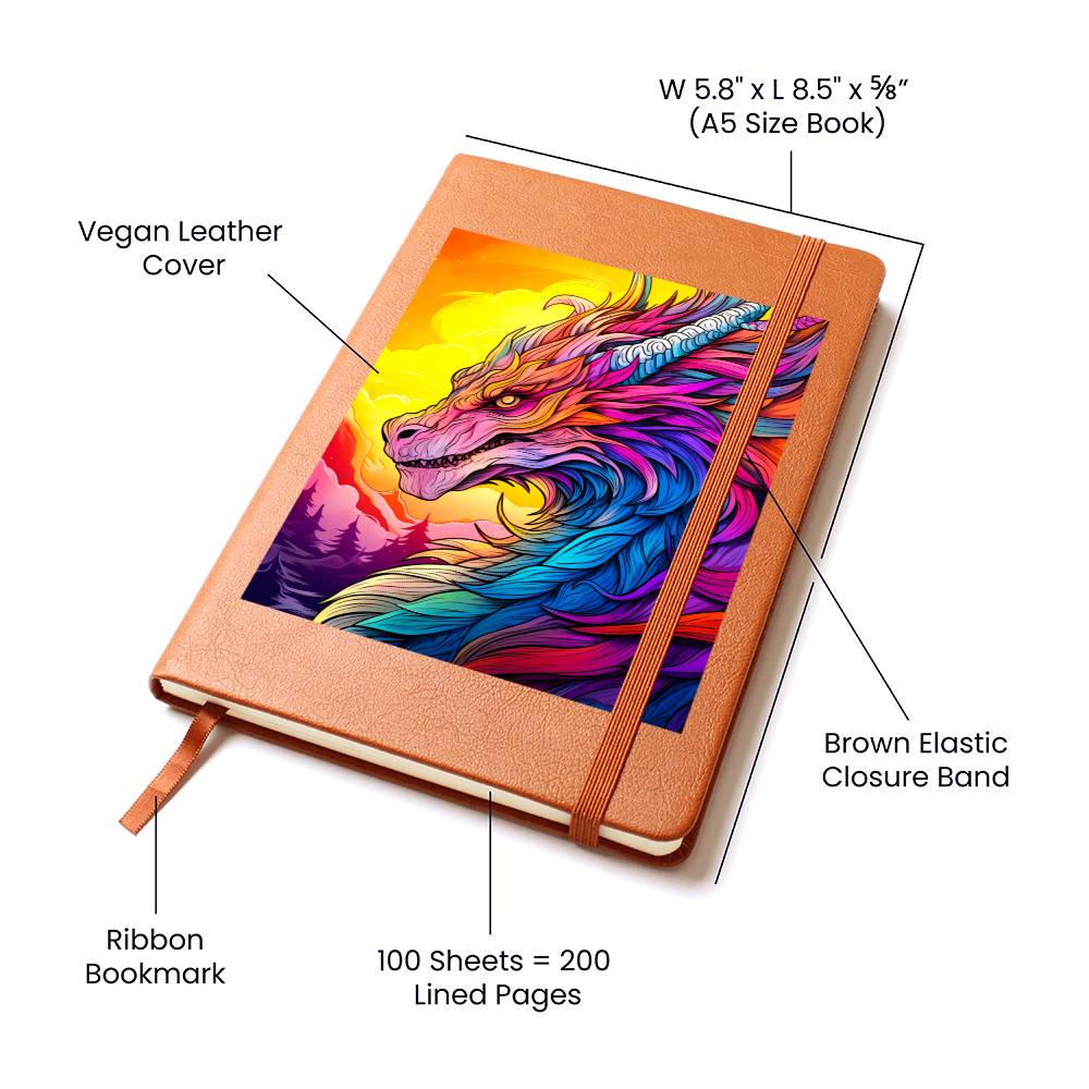 Majestic Dragon 033 - Vegan Leather Journal